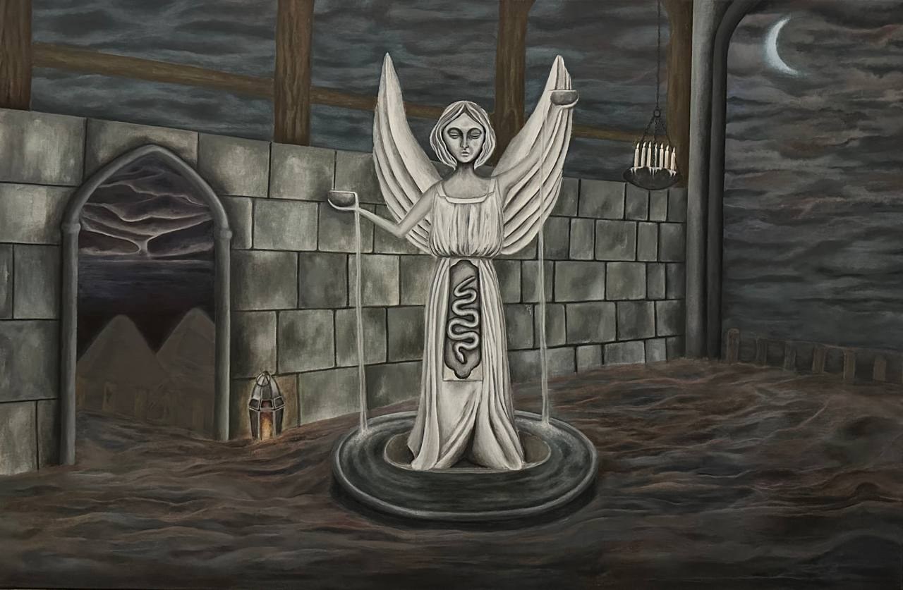 Abraham, acrylic on canvas, 2020