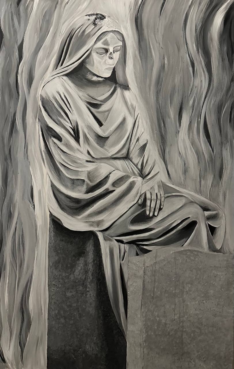 Trauer, acrylic on canvas, 2023